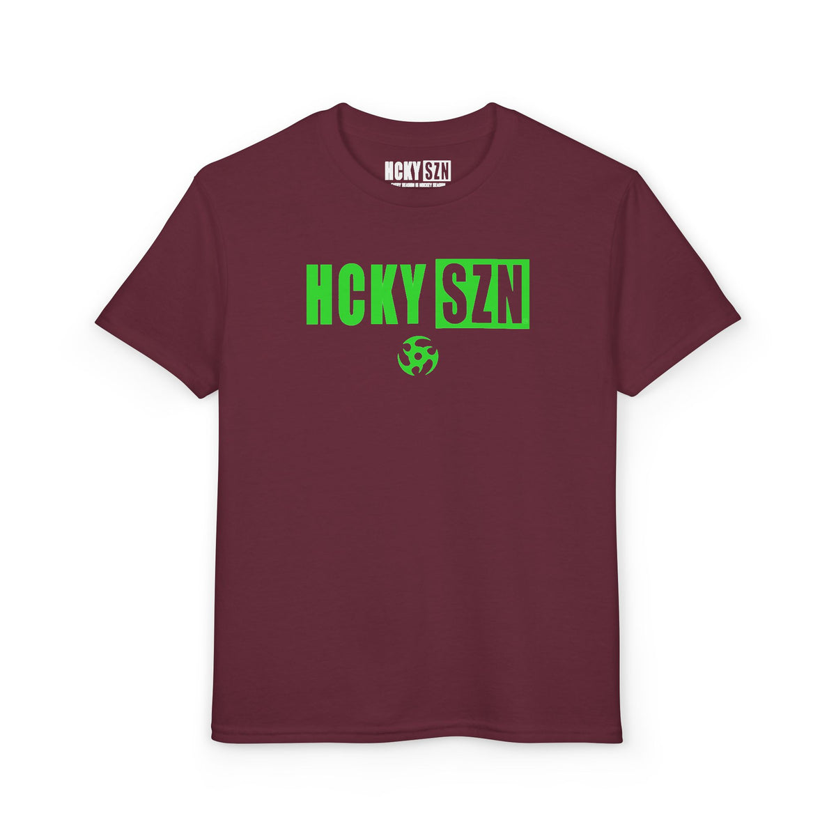 Youth HCKY SZN DryBlend Tee Shirt (Lime Logo) - Various Colors