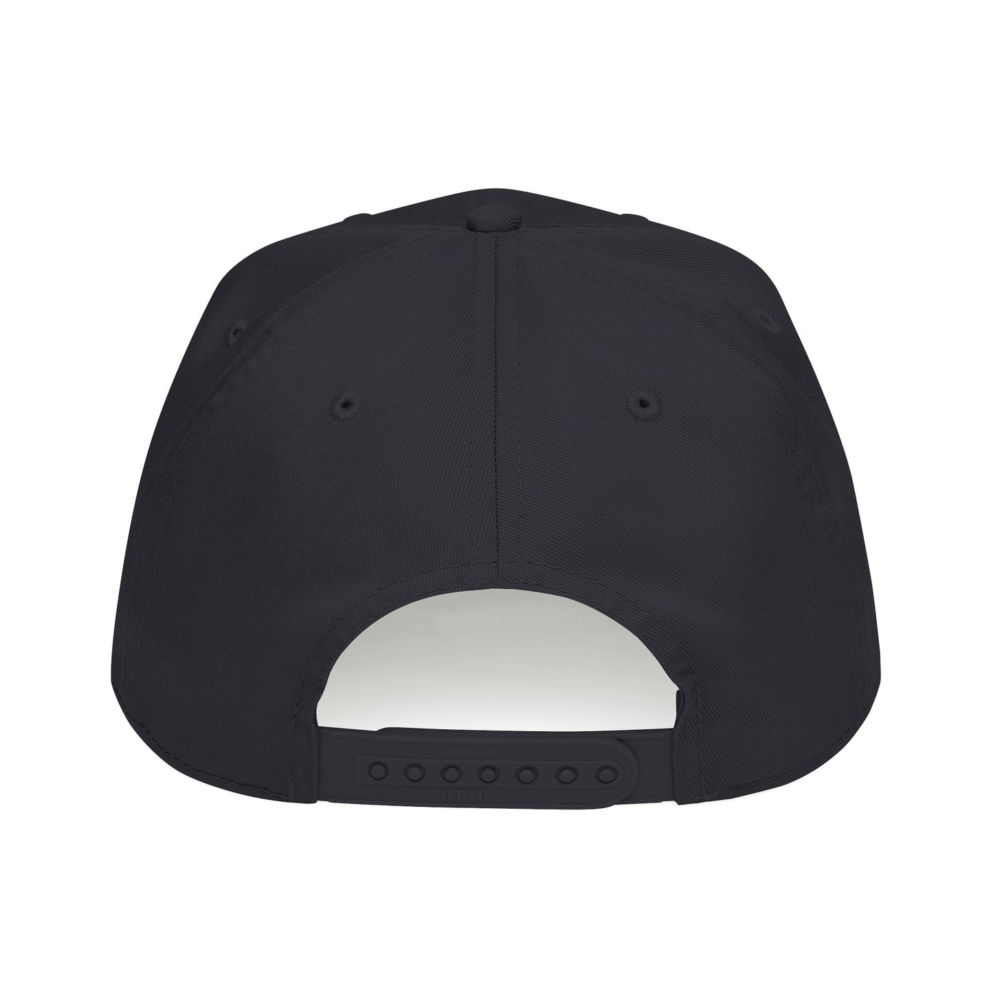HCKY SZN Circle Logo Mid Profile Baseball Cap (Black/Black/White)