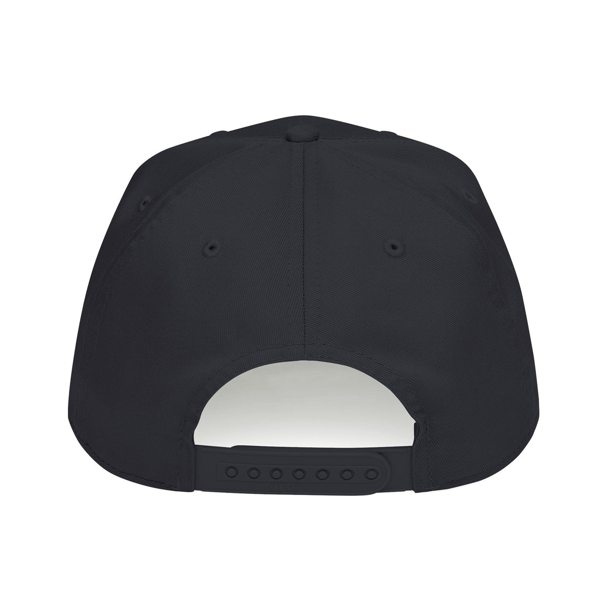 HCKY SZN Circle Logo Mid Profile Baseball Cap (Black/Black/White)