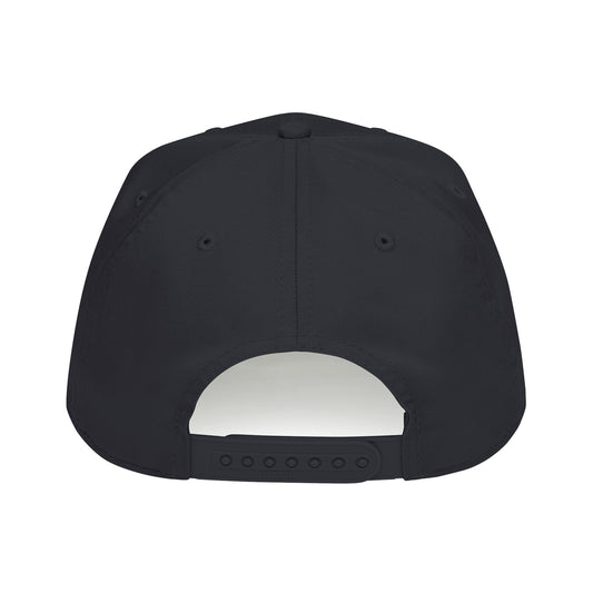 HCKY SZN Circle Logo Mid Profile Baseball Cap (Black/Black/White)