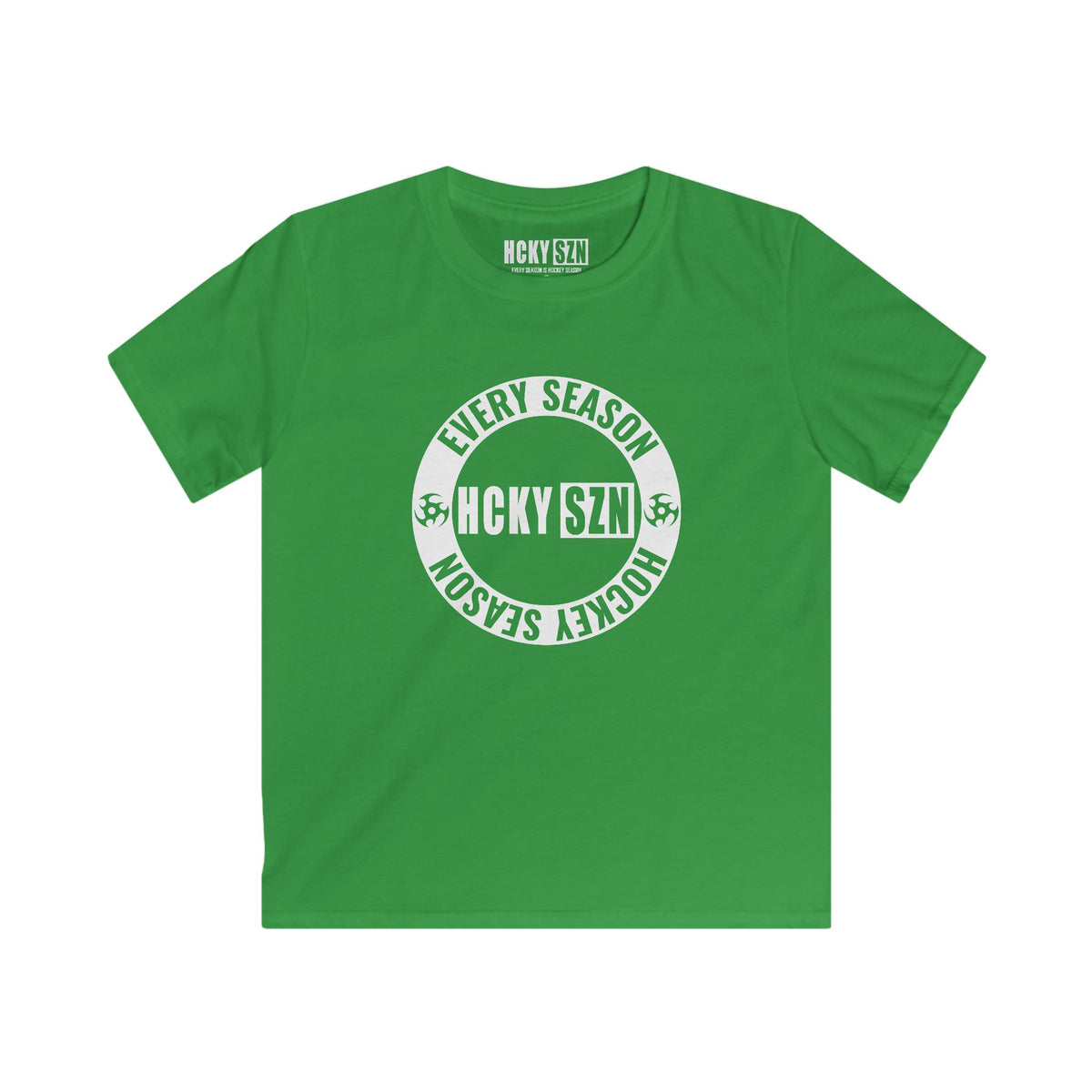 Youth Circle SZN Softstyle Tee (White Logo) - Various Colors