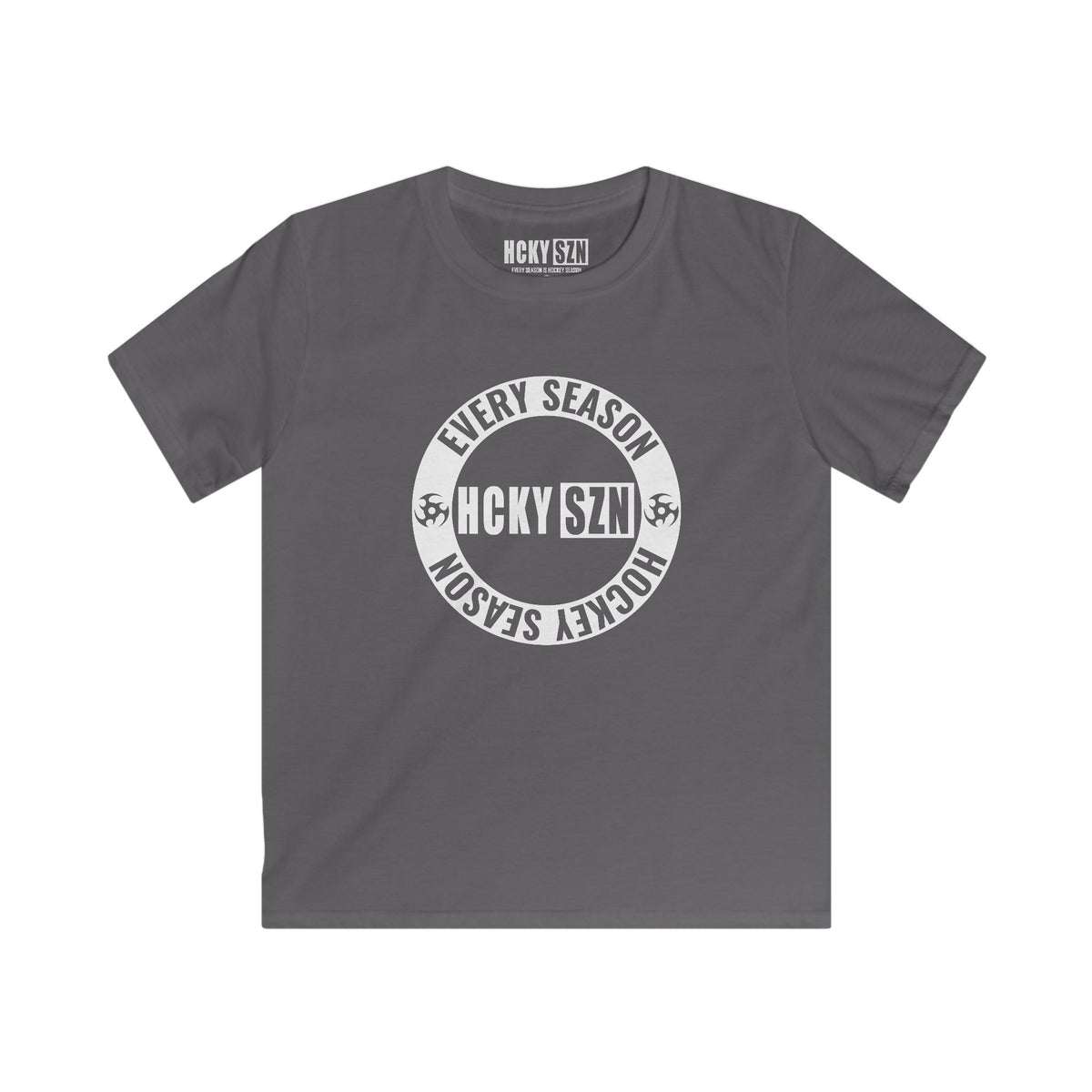 Youth Circle SZN Softstyle Tee (White Logo) - Various Colors