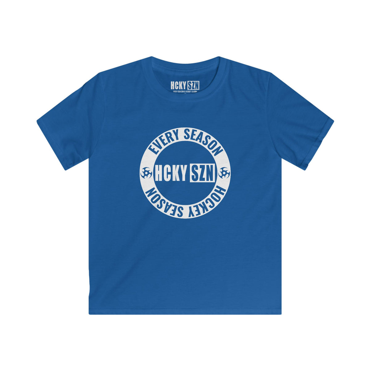 Youth Circle SZN Softstyle Tee (White Logo) - Various Colors