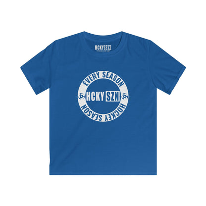 Youth Circle SZN Softstyle Tee (White Logo) - Various Colors