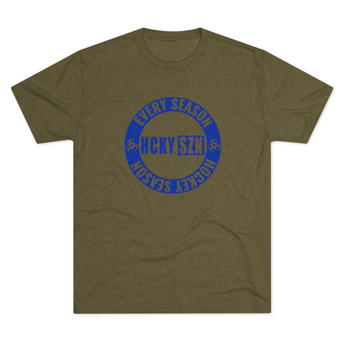 HCKY SZN Circle Logo TriBlend Tee Shirt (Royal Blue) - Various Colors