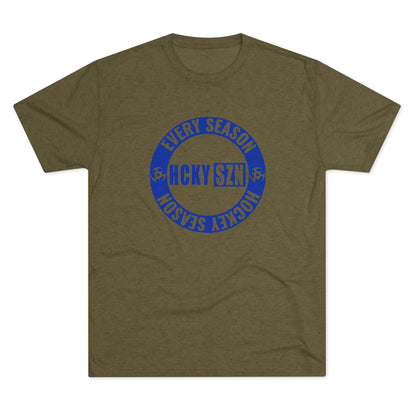 HCKY SZN Circle Logo TriBlend Tee Shirt (Royal Blue) - Various Colors