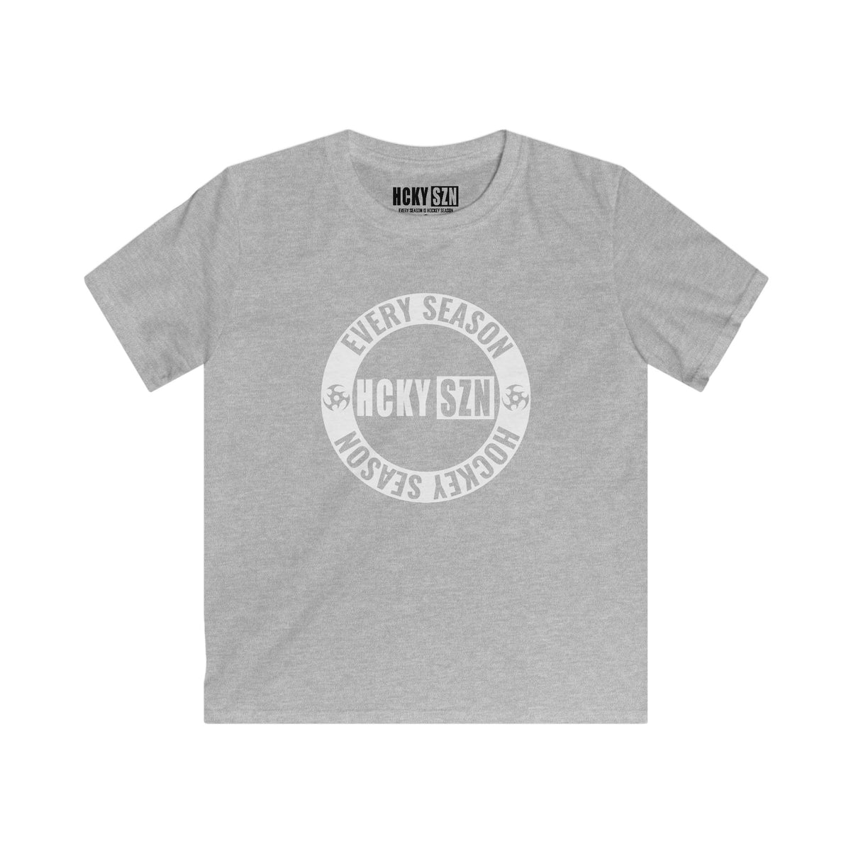 Youth Circle SZN Softstyle Tee (White Logo) - Various Colors