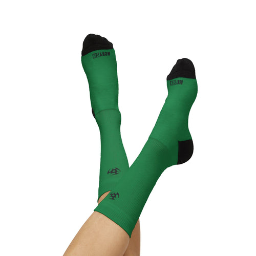 Comfort Crew Fleece Lined Hockey Socks (Green)