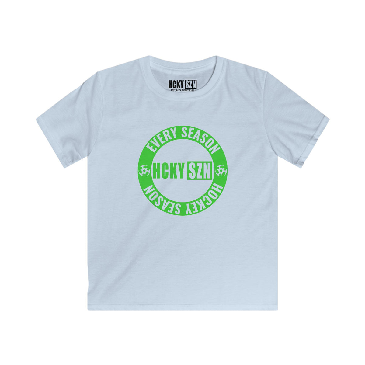 Youth Circle SZN Softstyle Tee (Lime Logo) - Various Colors