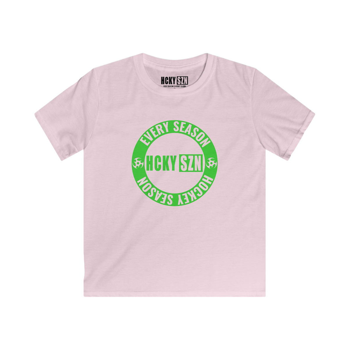 Youth Circle SZN Softstyle Tee (Lime Logo) - Various Colors