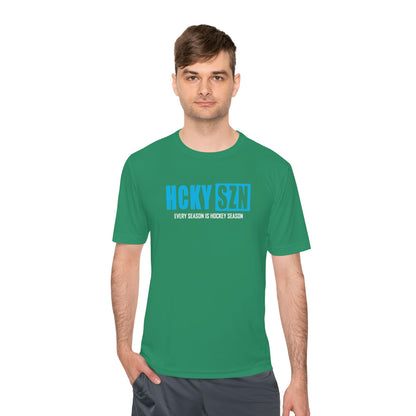 Every Season is HCKYS Performance Tee - Sky Blue Logo