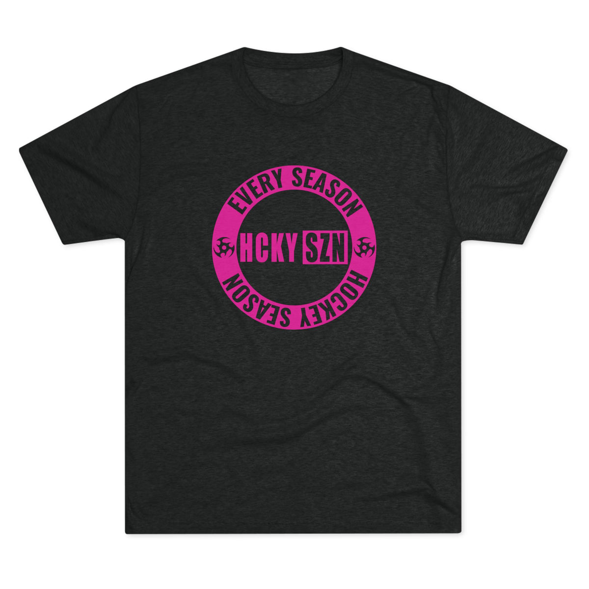 HCKY SZN Circle Logo TriBlend Tee Shirt (Hot Pink) - Various Colors