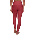 HCKY SZN High Waisted Yoga Leggings (Scarlet Red)