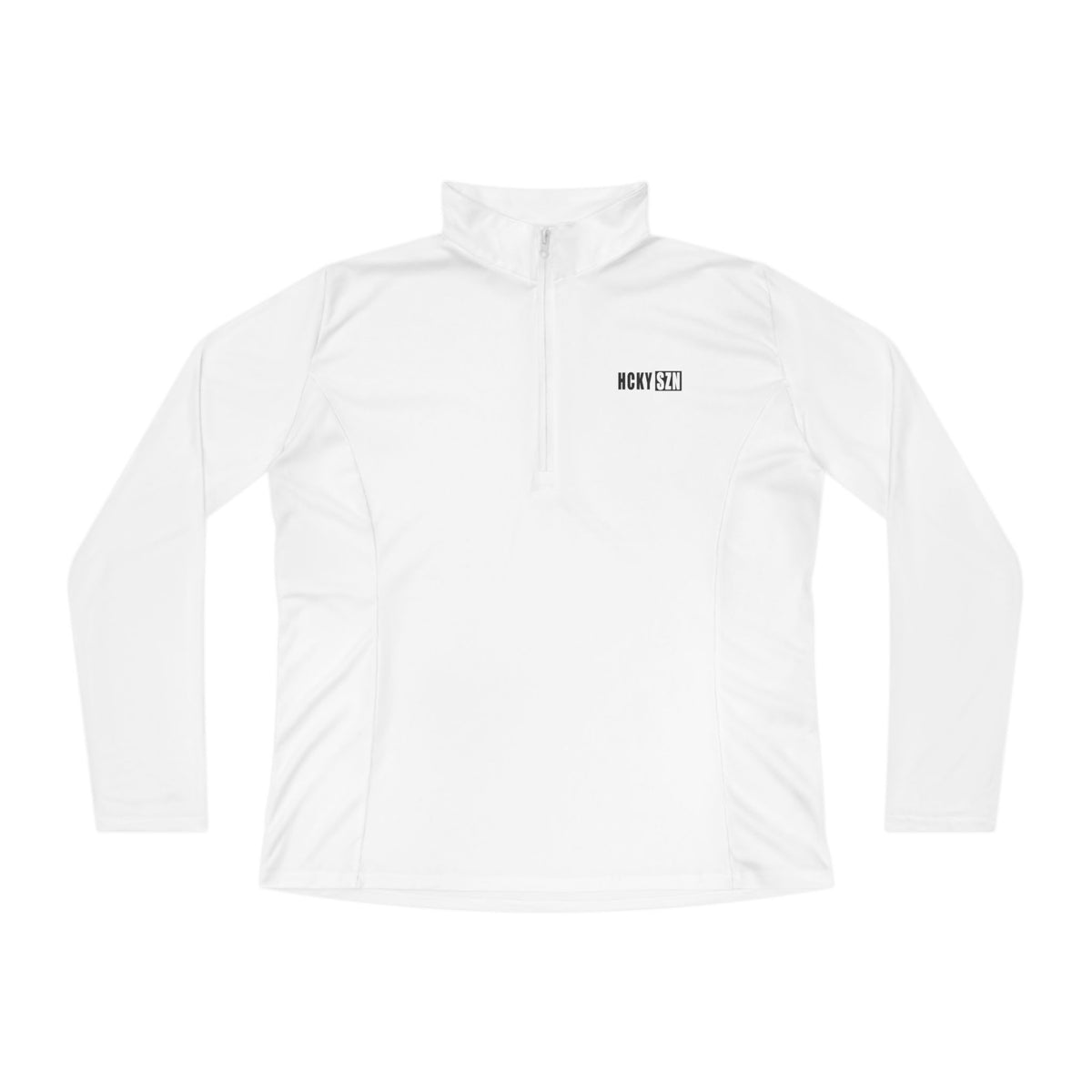 Women's HCKY SZN Quarter-Zip Pullover (White/Black)