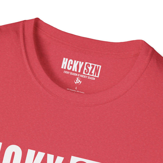 HCKY SZN Softstyle Tee Shirt (Heather Red)