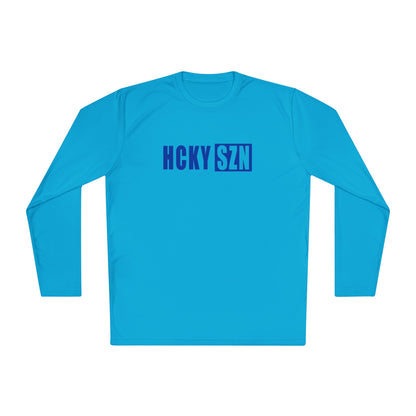 HCKY SZN Performance Long Sleeve Tee (Royal Blue Logo) - Various Colors