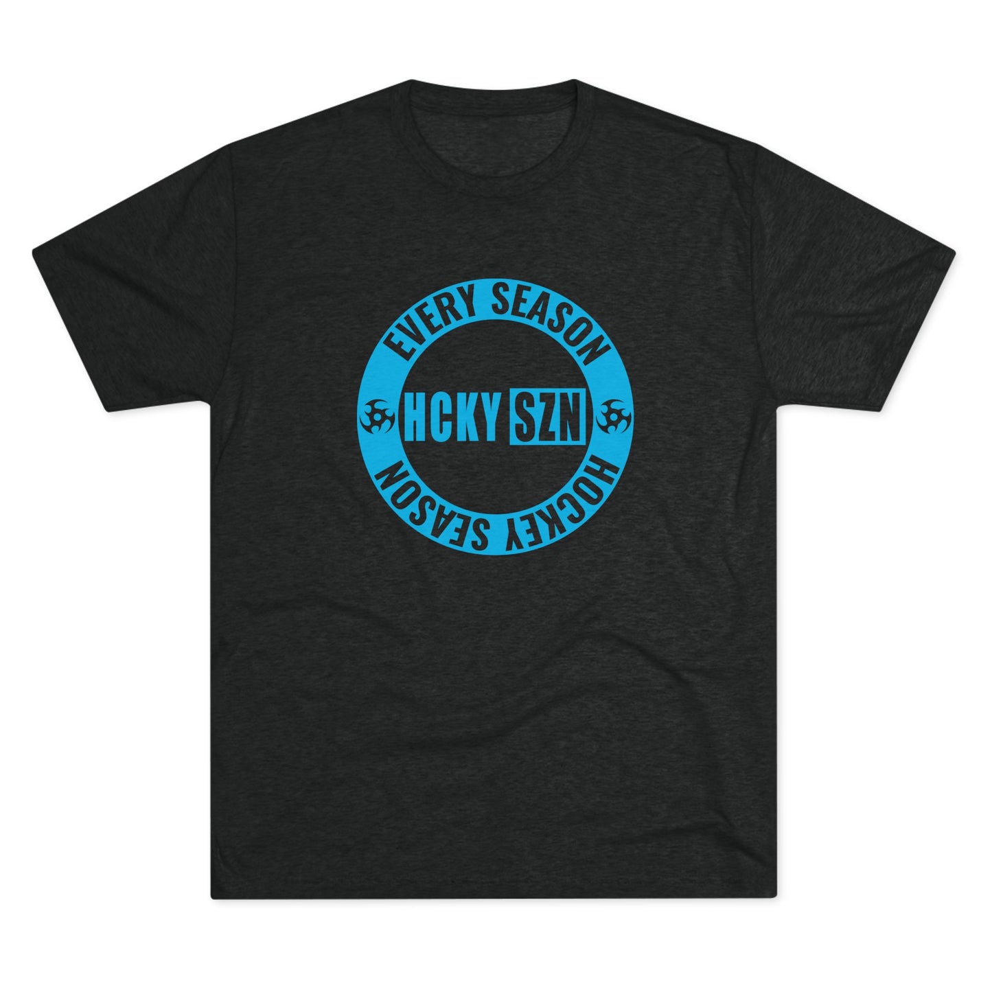 HCKY SZN Circle Logo TriBlend Tee Shirt (Sky Blue) - Various Colors