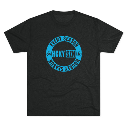 HCKY SZN Circle Logo TriBlend Tee Shirt (Sky Blue) - Various Colors