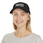 HCKY SZN Low Profile Embroidered Baseball Cap - Black (White Logo)