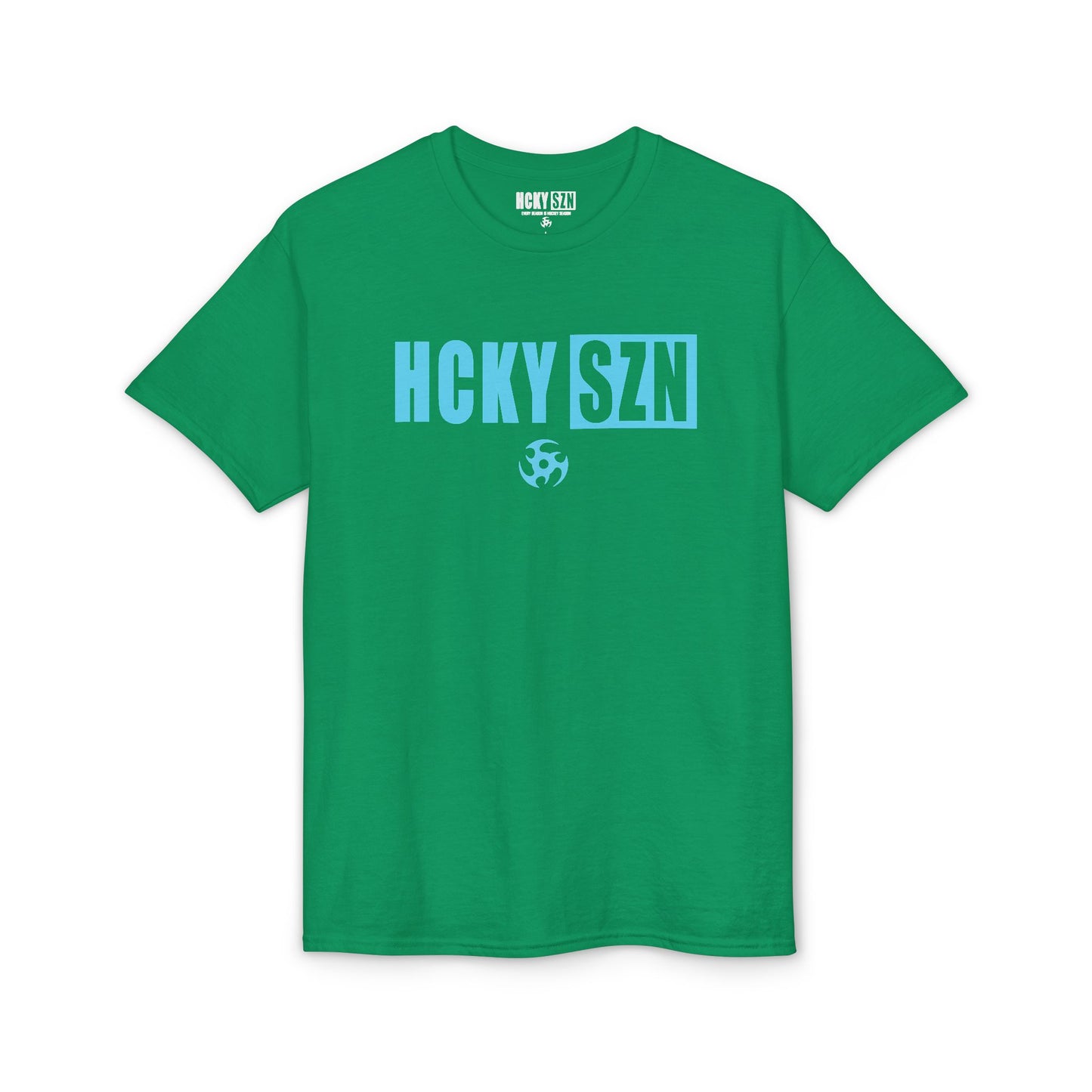HCKY SZN Simple Star DryBlend Tee Shirt (Sky Blue Logo) - Various Colors