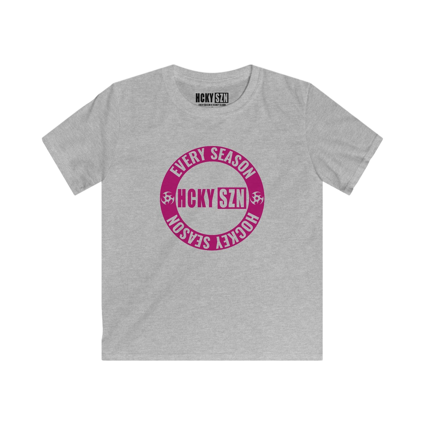 Copy of Youth Circle SZN Softstyle Tee (Raspberry Logo) - Various Colors