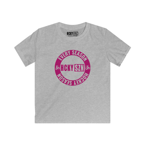 Copy of Youth Circle SZN Softstyle Tee (Raspberry Logo) - Various Colors