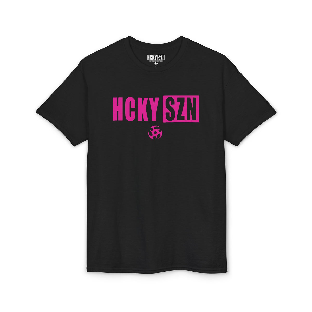 HCKY SZN Simple Star DryBlend Tee Shirt (Pink Logo) - Various Colors