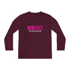 Every Season is HCKY SZN Youth Competitor Long Sleeve Tee (Hot Pink Logo) - Various Colors
