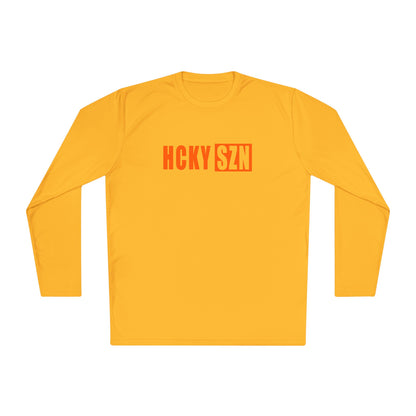 HCKY SZN Performance Long Sleeve Tee (Orange Logo) - Various Colors