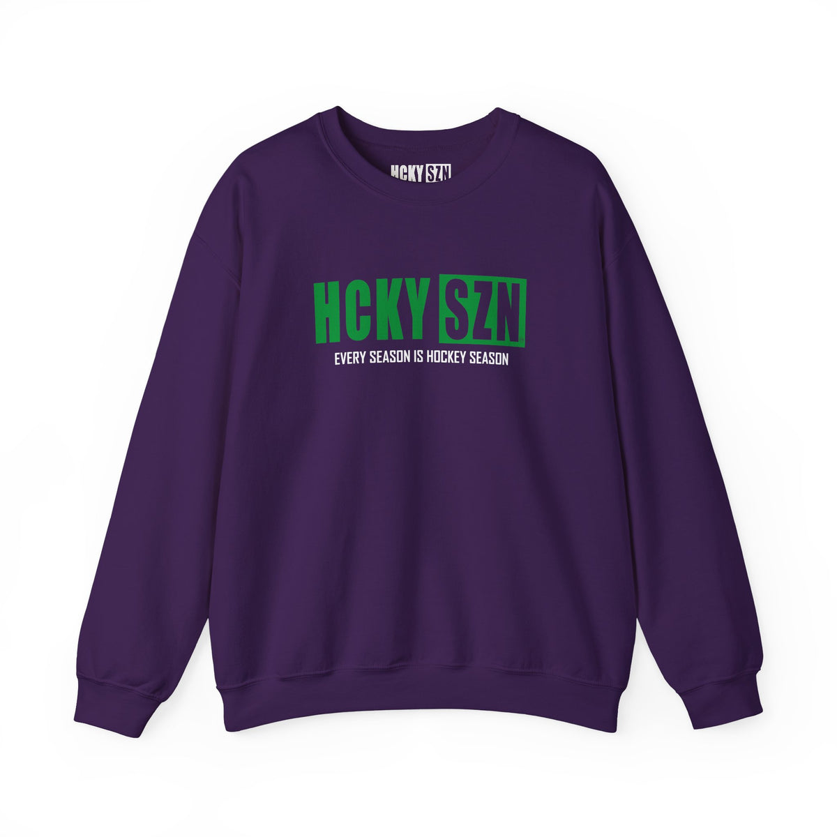 HCKY SZN Crewneck Sweatshirt (Green Logo) - Various Colors