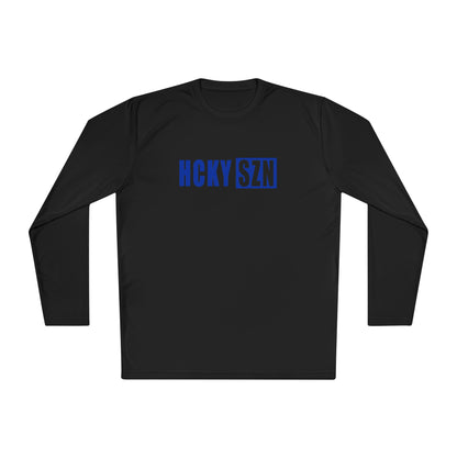 HCKY SZN Performance Long Sleeve Tee (Royal Blue Logo) - Various Colors
