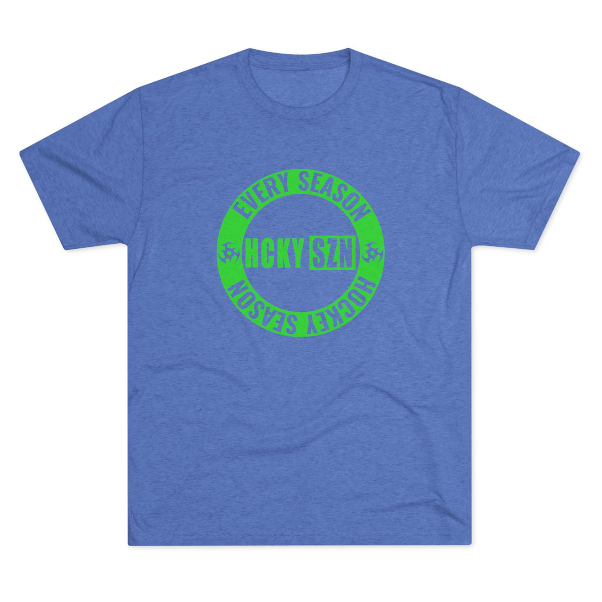 HCKY SZN Circle Logo TriBlend Tee Shirt (Lime) - Various Colors
