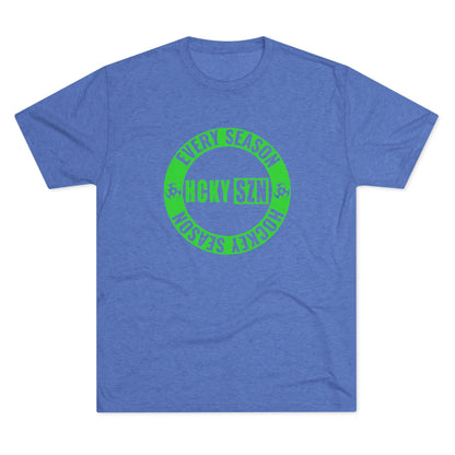 HCKY SZN Circle Logo TriBlend Tee Shirt (Lime) - Various Colors