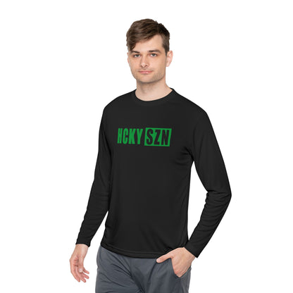HCKY SZN Performance Long Sleeve Tee (Green Logo) - Various Colors