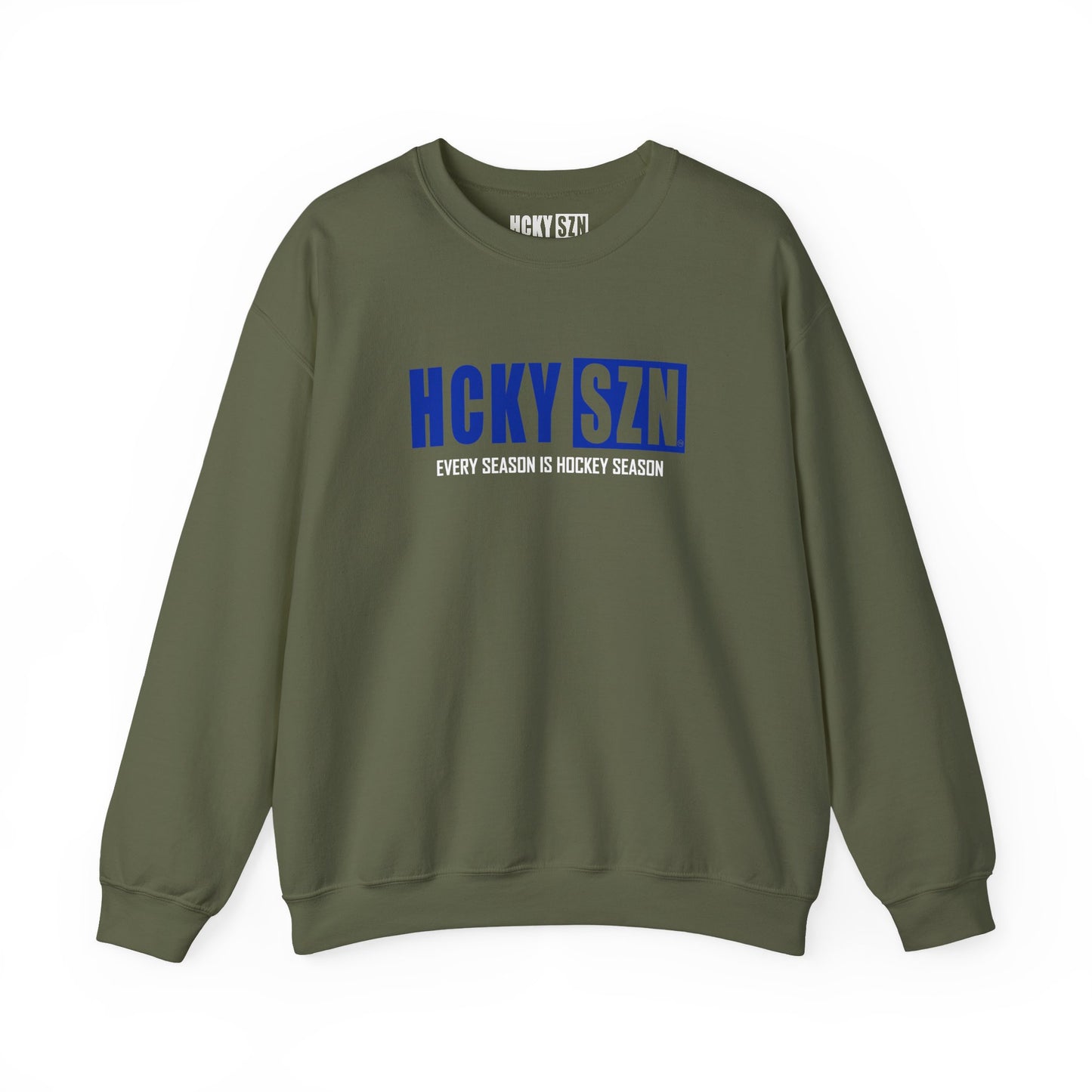 HCKY SZN Crewneck Sweatshirt (Royal Blue Logo) - Various Colors