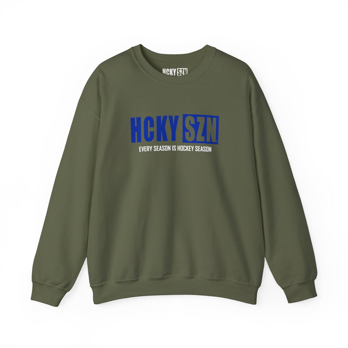 HCKY SZN Crewneck Sweatshirt (Royal Blue Logo) - Various Colors