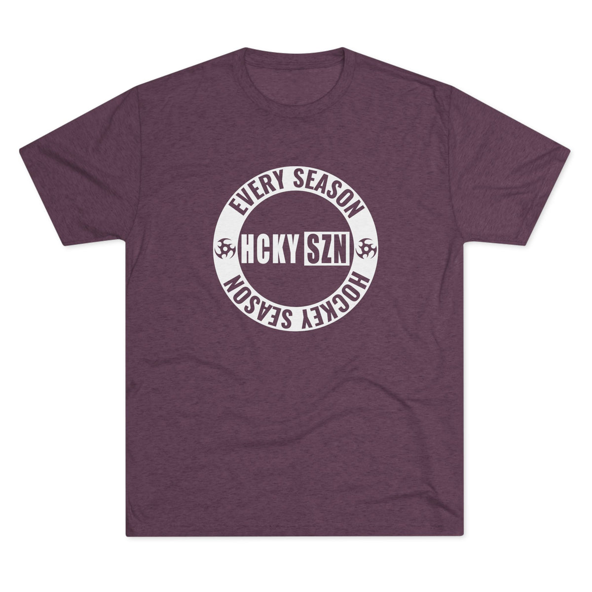 HCKY SZN Circle Logo TriBlend Tee Shirt (White) - Various Colors