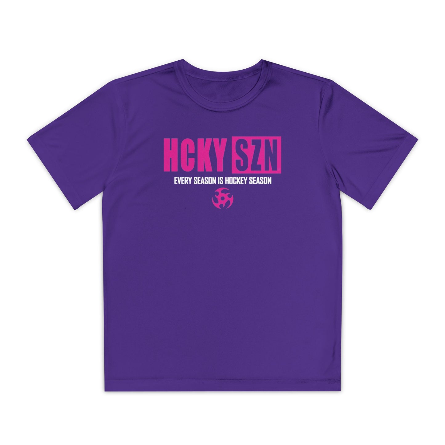 Every Season is HCKY SZN Youth Competitor Tee (Hot Pink Logo) - Various Colors