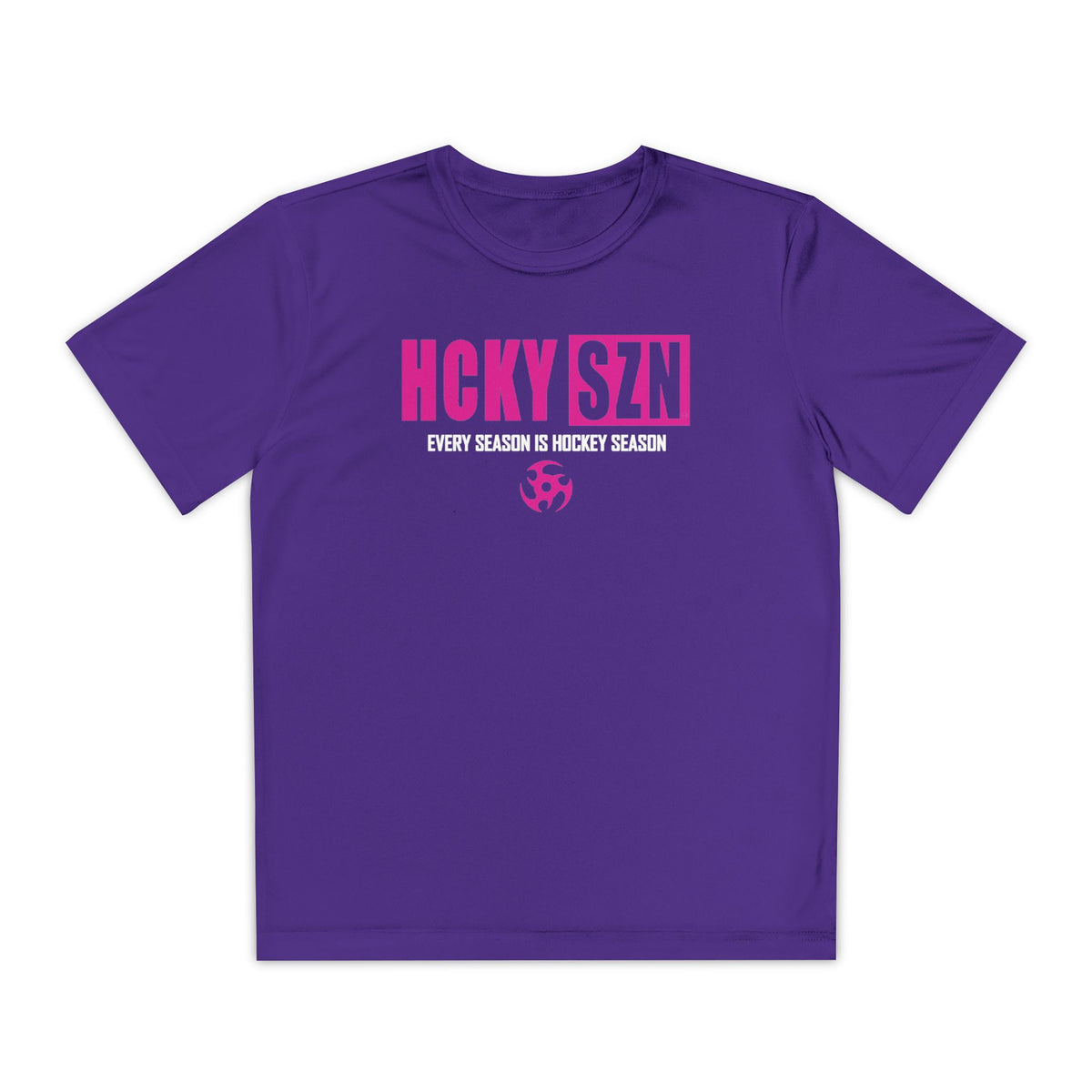 Every Season is HCKY SZN Youth Competitor Tee (Hot Pink Logo) - Various Colors