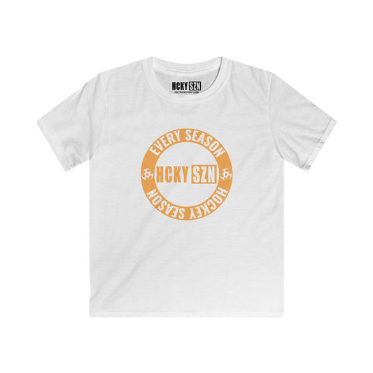 Youth Circle SZN Softstyle Tee (Mango Logo) - Various Colors