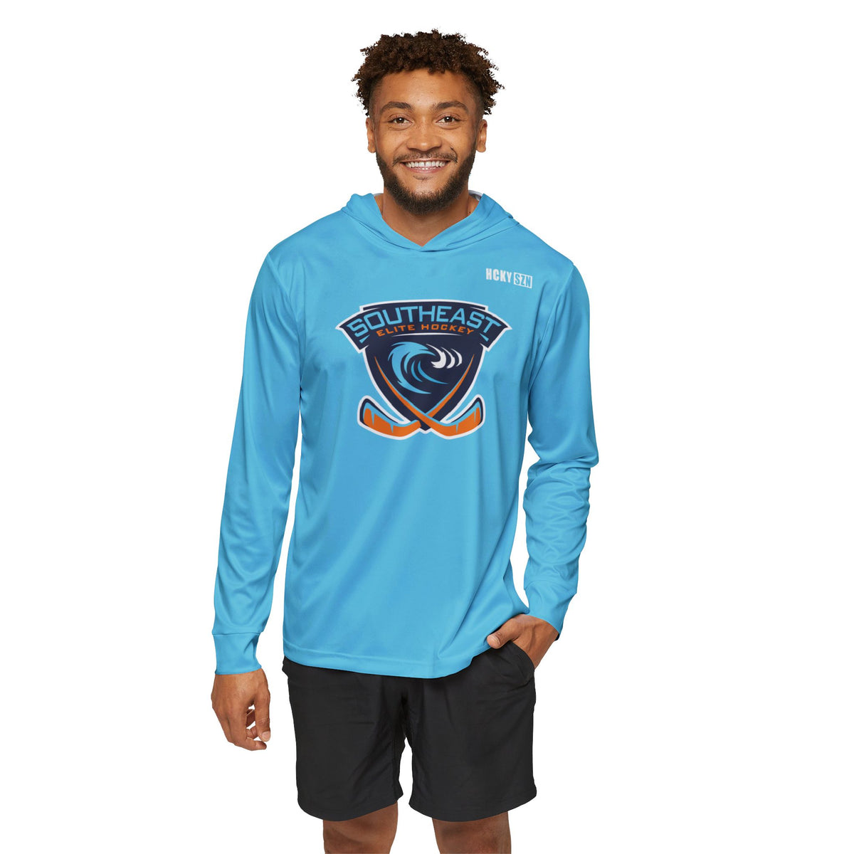 Custom Southeast Elite Performance Warmup Hoodie - Coastal Blue