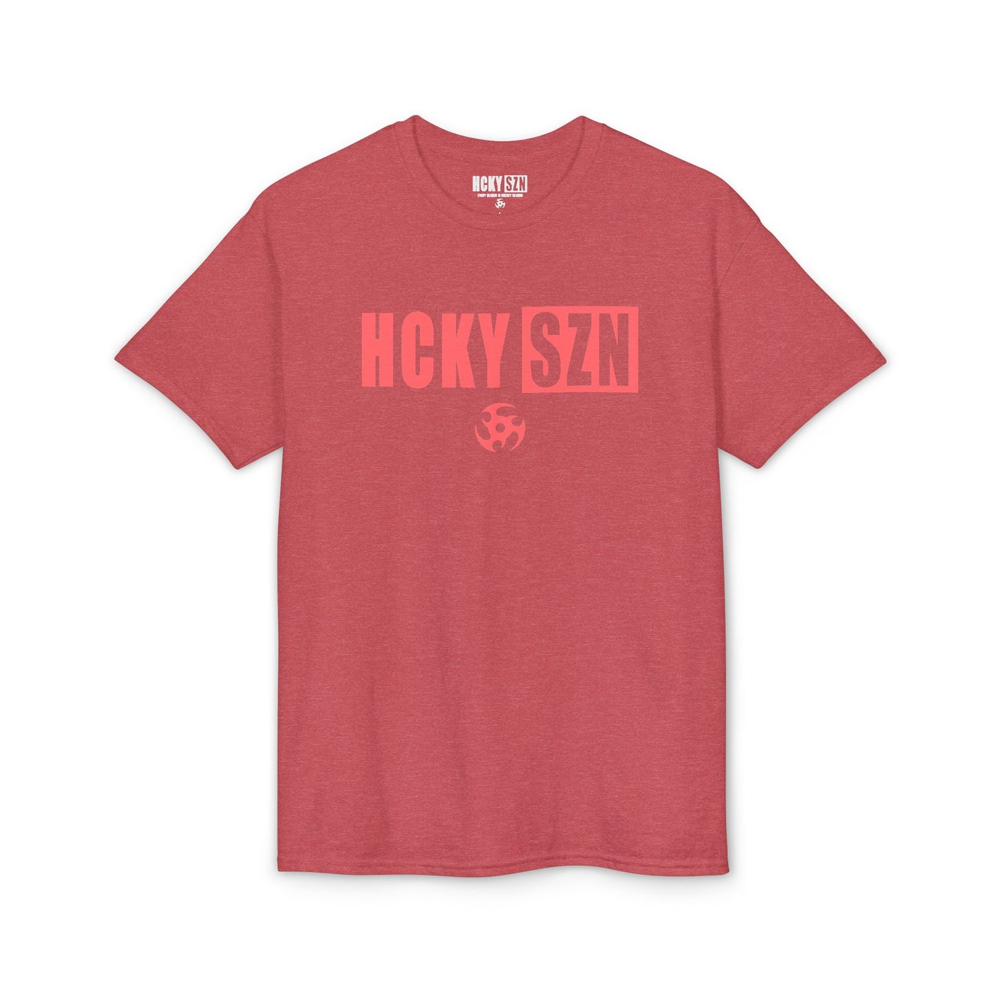 HCKY SZN Simple Star DryBlend Tee Shirt (Peach Logo) - Various Colors