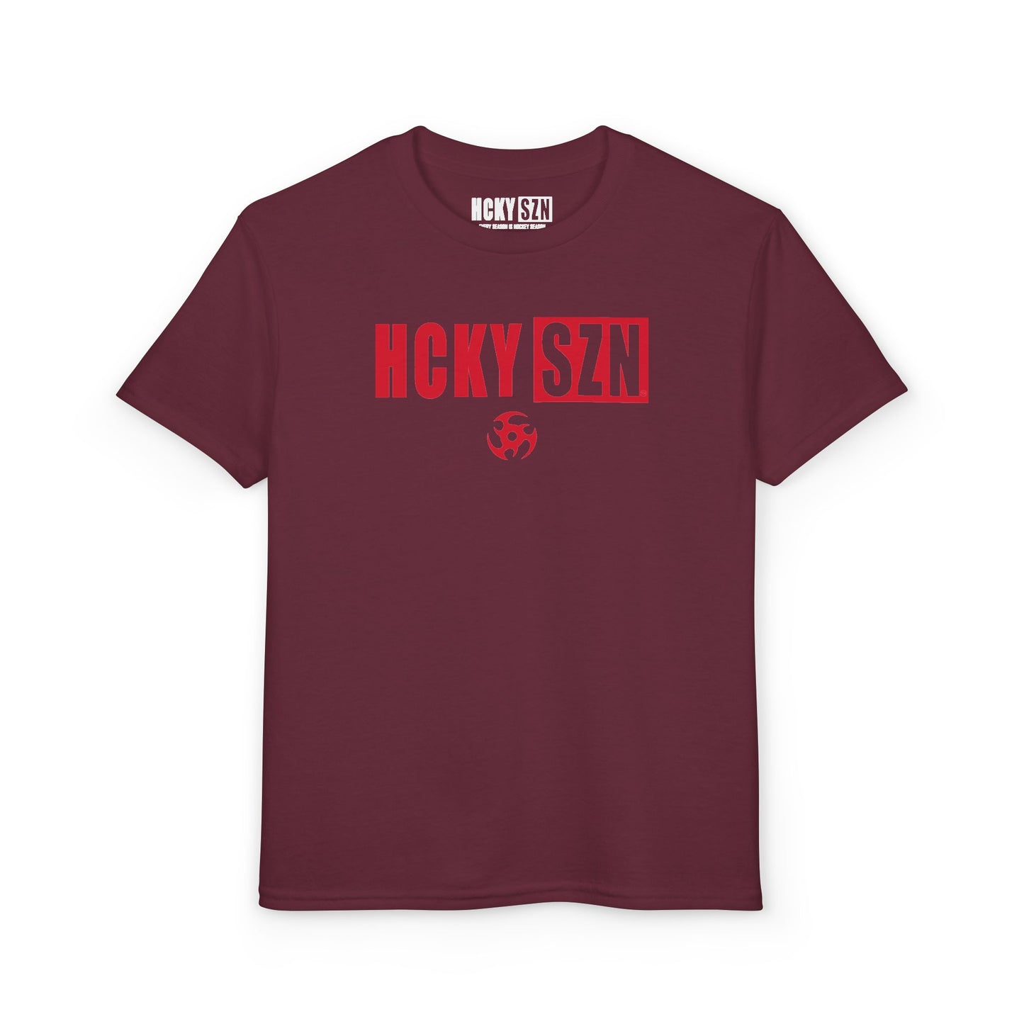 Youth HCKY SZN DryBlend Tee Shirt (Red Logo) - Various Colors