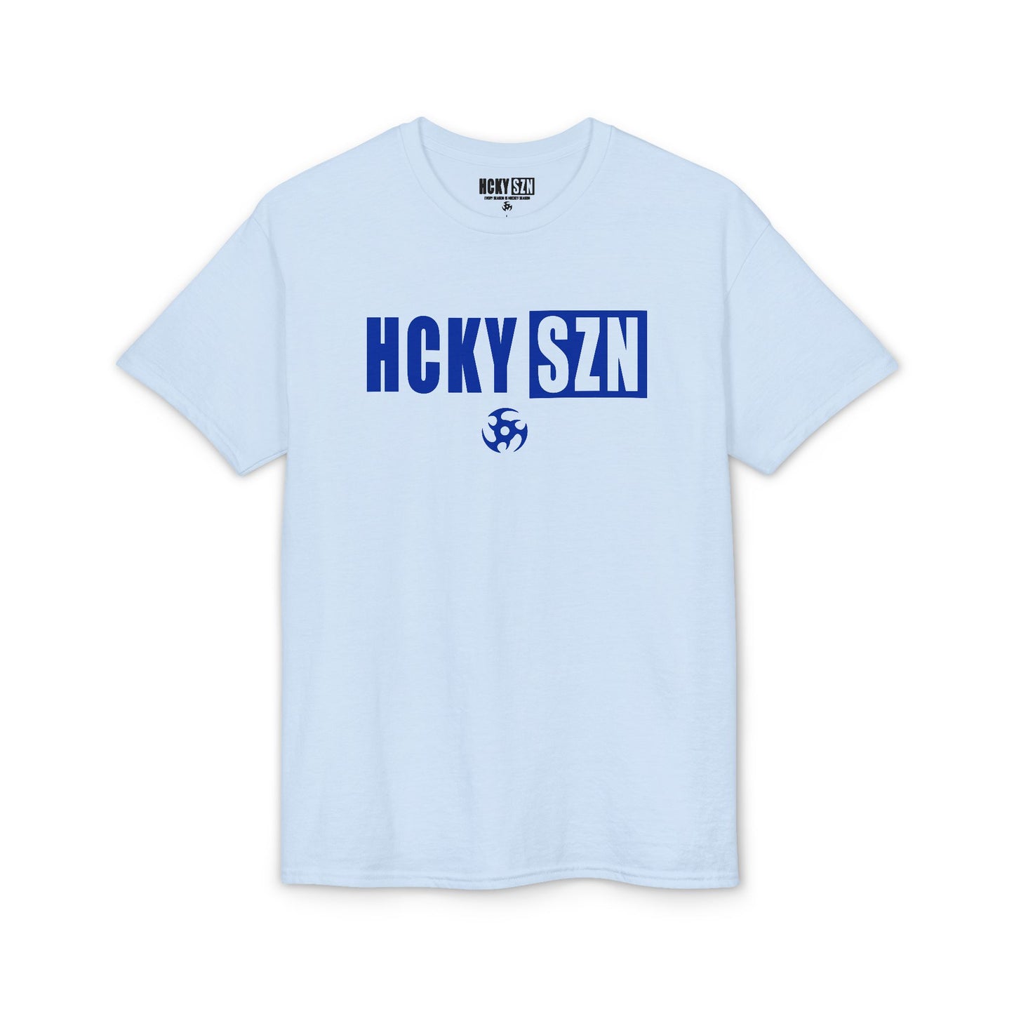 HCKY SZN Simple Star DryBlend Tee Shirt (Blue Logo) - Various Colors