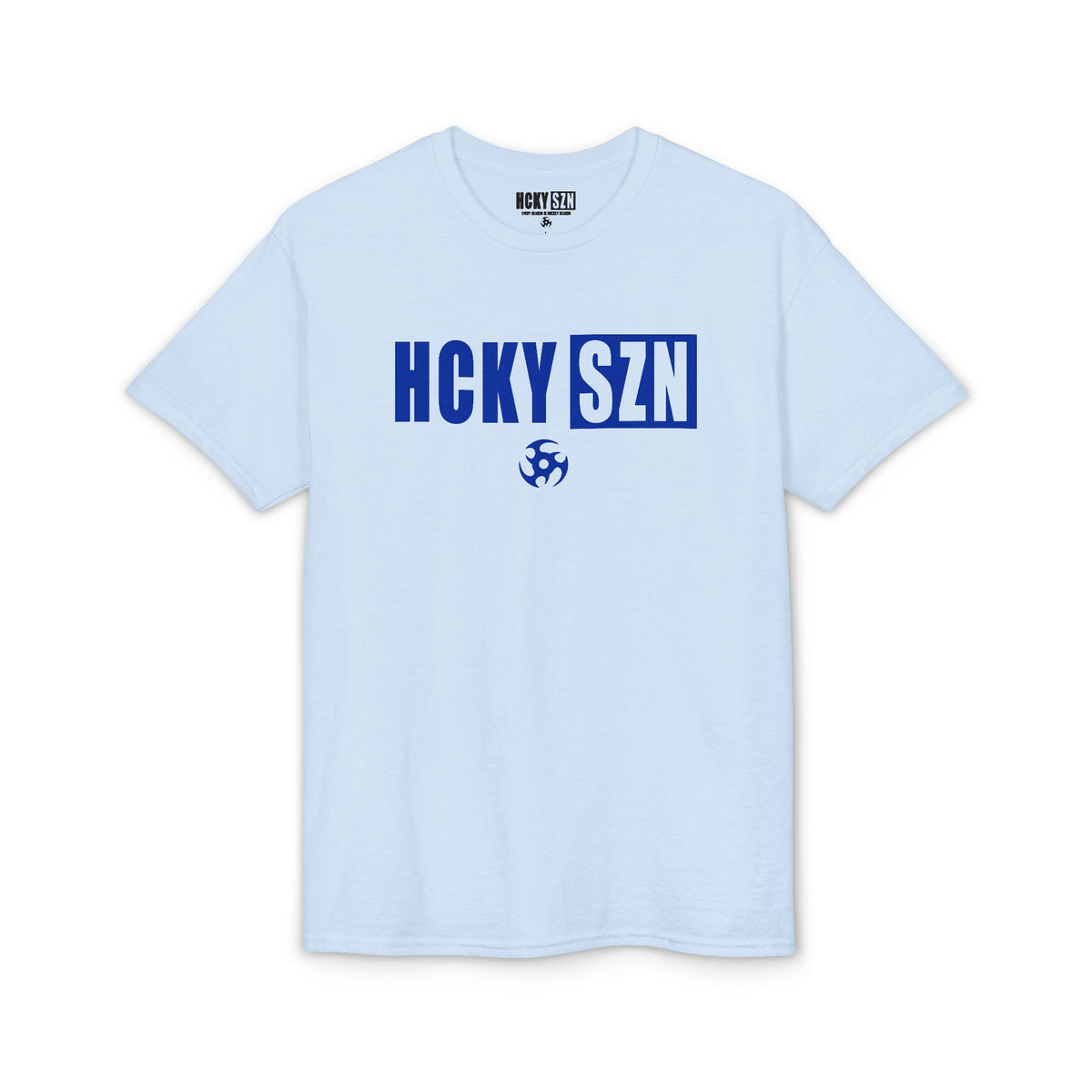 HCKY SZN Simple Star DryBlend Tee Shirt (Blue Logo) - Various Colors