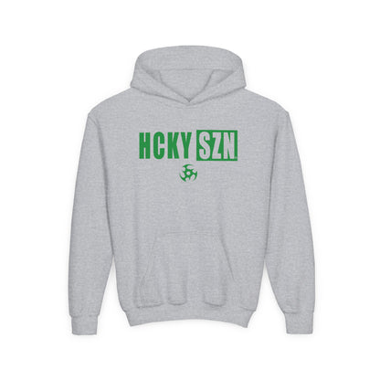 Youth HCKY SZN (Green Logo) Hooded Sweatshirt - Various Colors