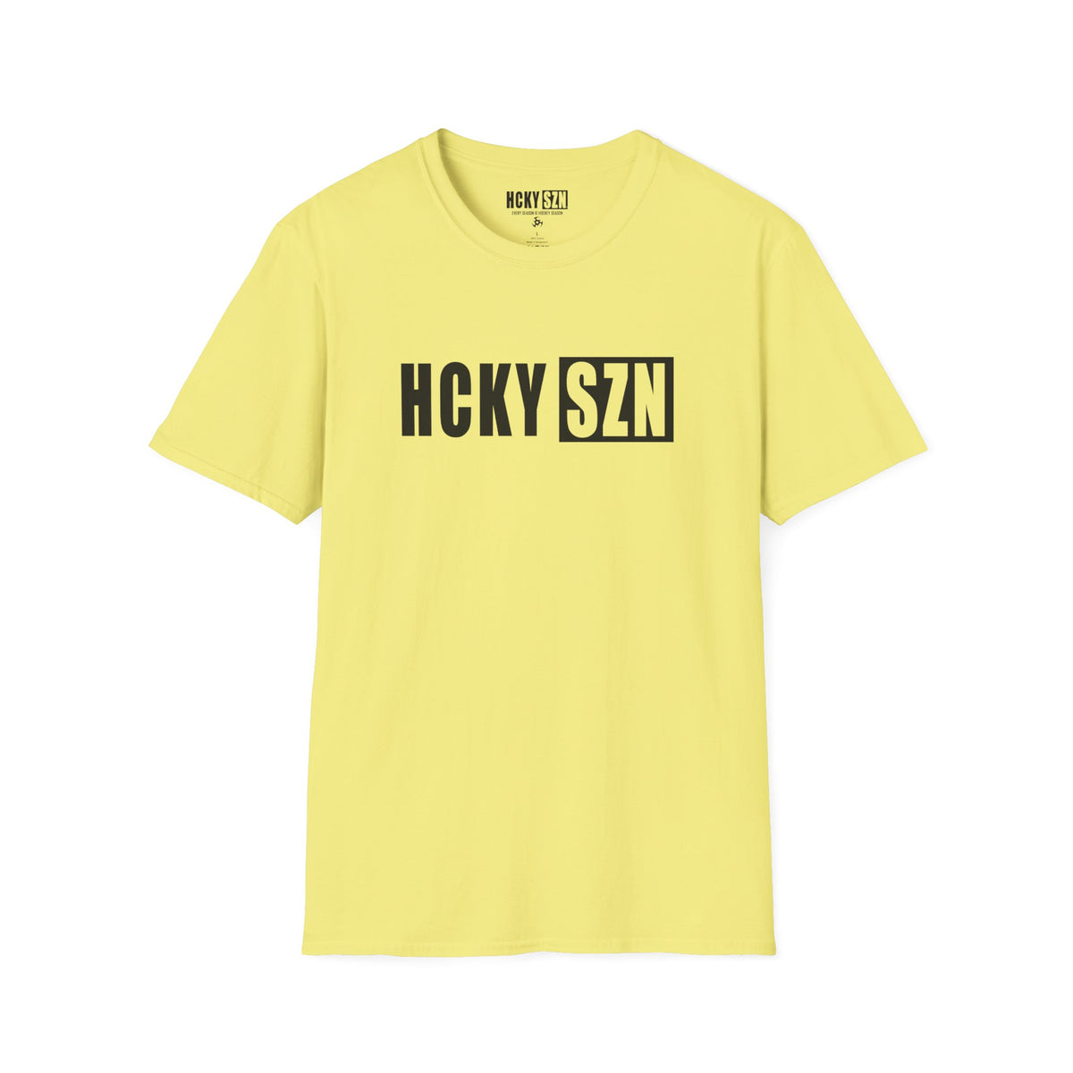 HCKY SZN Softstyle Tee Shirt (Cornsilk)