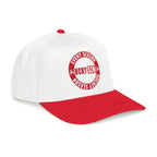 HCKY SZN Circle Logo Mid Profile Baseball Cap (White/Red/Red)