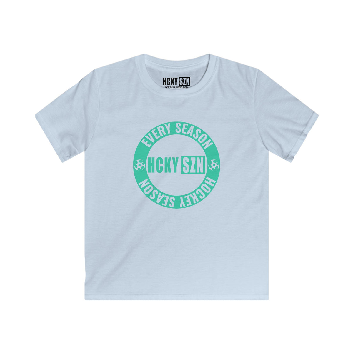 Youth Circle SZN Softstyle Tee (Seafoam Logo) - Various Colors