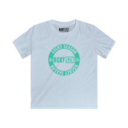 Youth Circle SZN Softstyle Tee (Seafoam Logo) - Various Colors